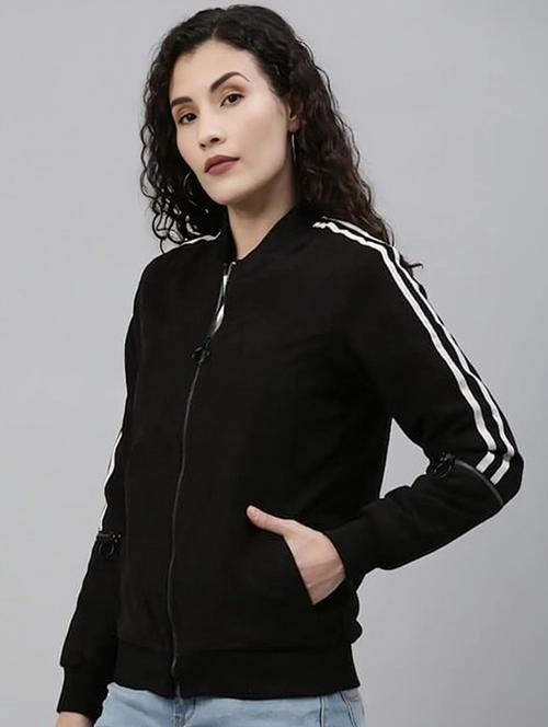 women tapered long sleeve windcheater jacket - 22026219 - Standard Image - 0