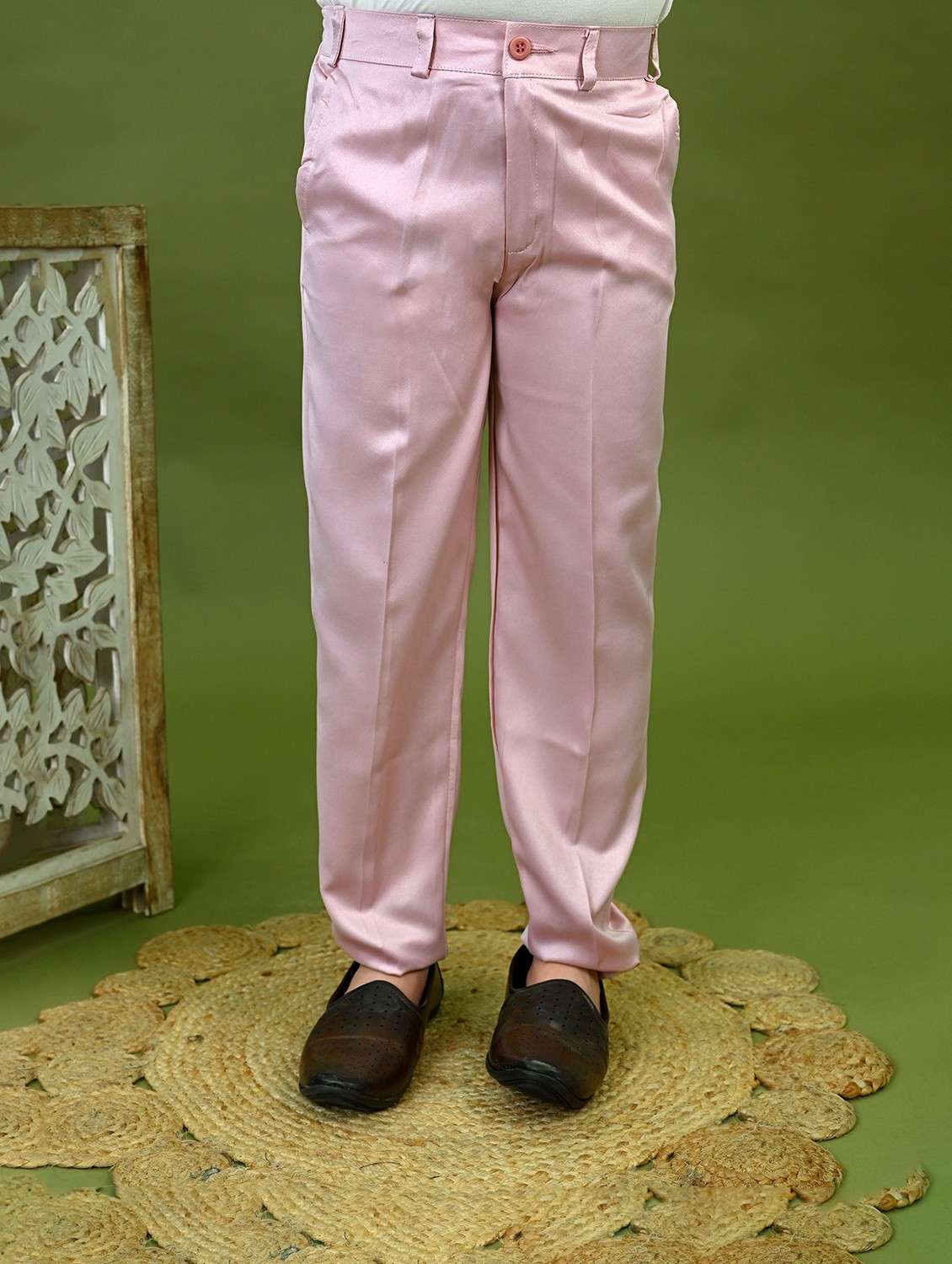 boys embroidered mandrain collar sherwani set - 22026296 -  Standard Image - 4