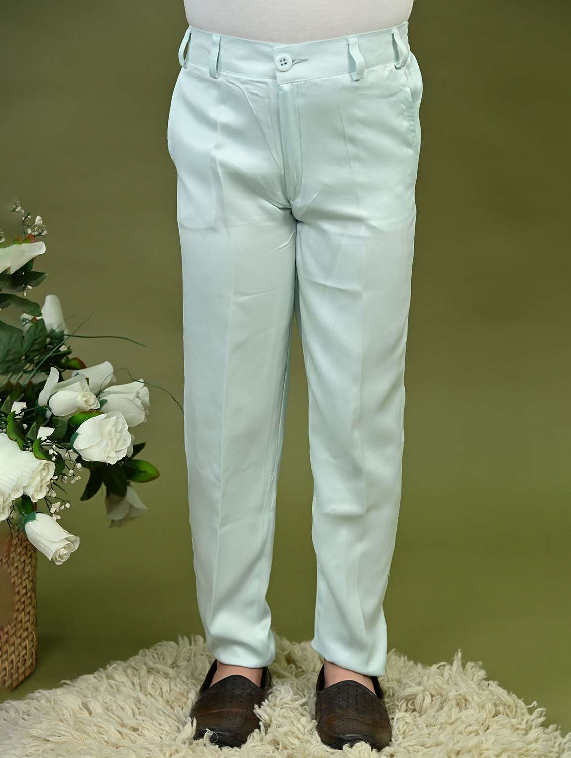 boys embroidered mandrain collar sherwani set - 22026307 - Standard Image - 4