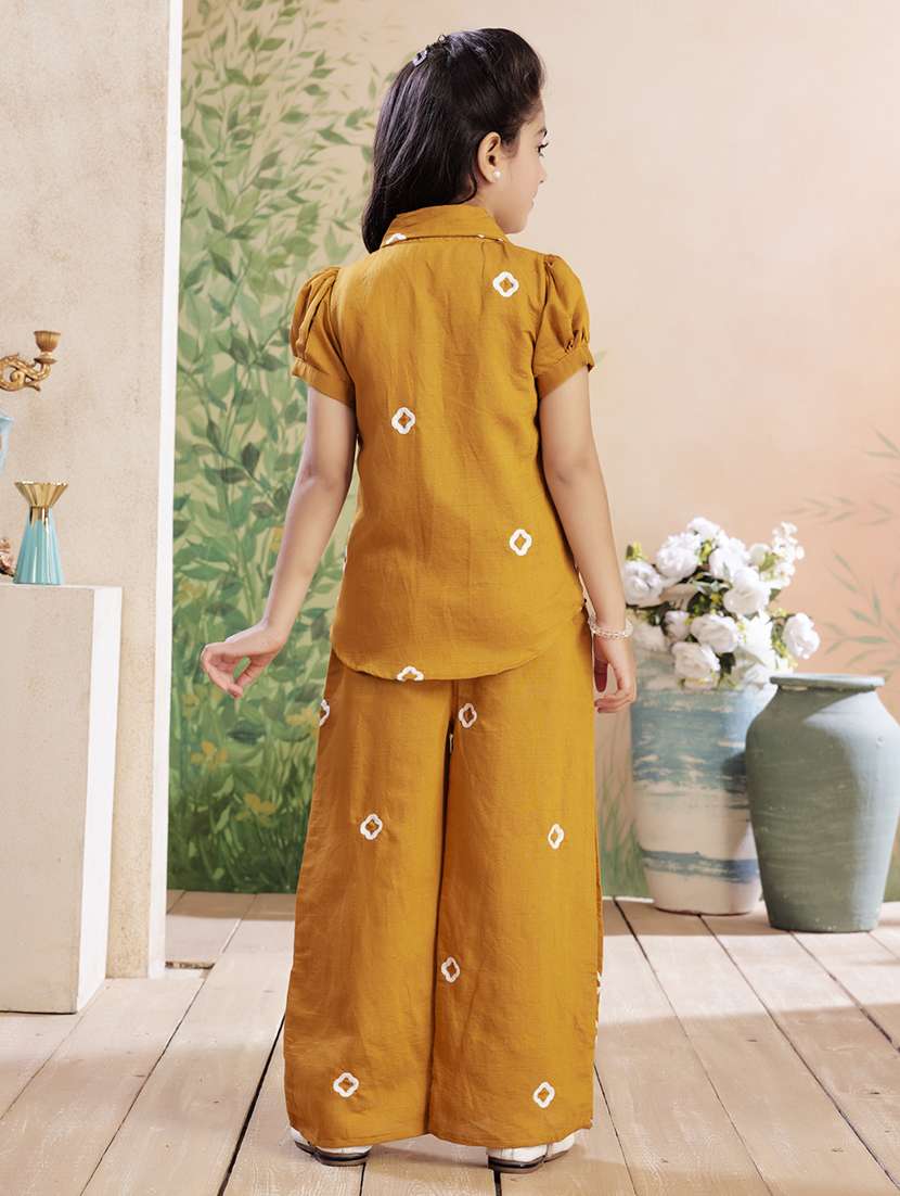 girls embroidered top & palazzo co-ord set - 22026336 -  Standard Image - 4