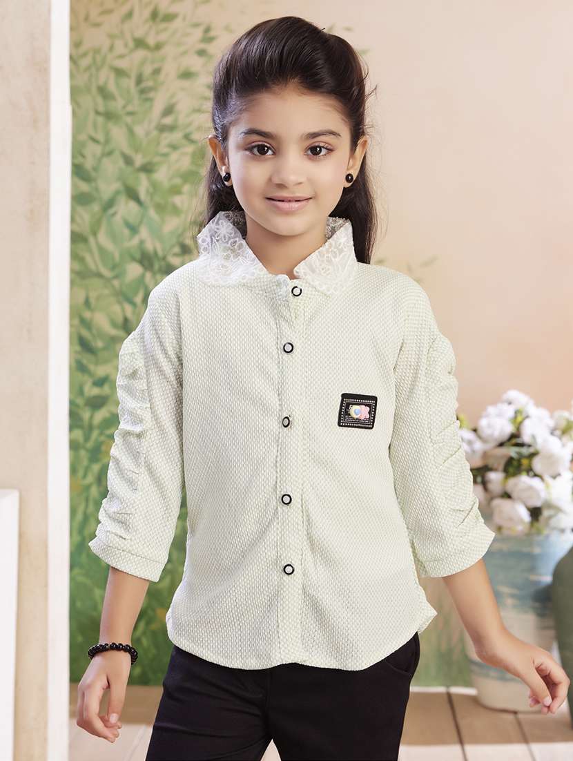 girls printed top & trouser co-ord set - 22026354 -  Standard Image - 1