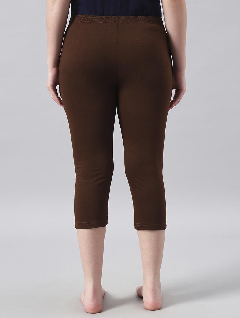 women solid mid rise capri - 22026586 - Standard Image - 1