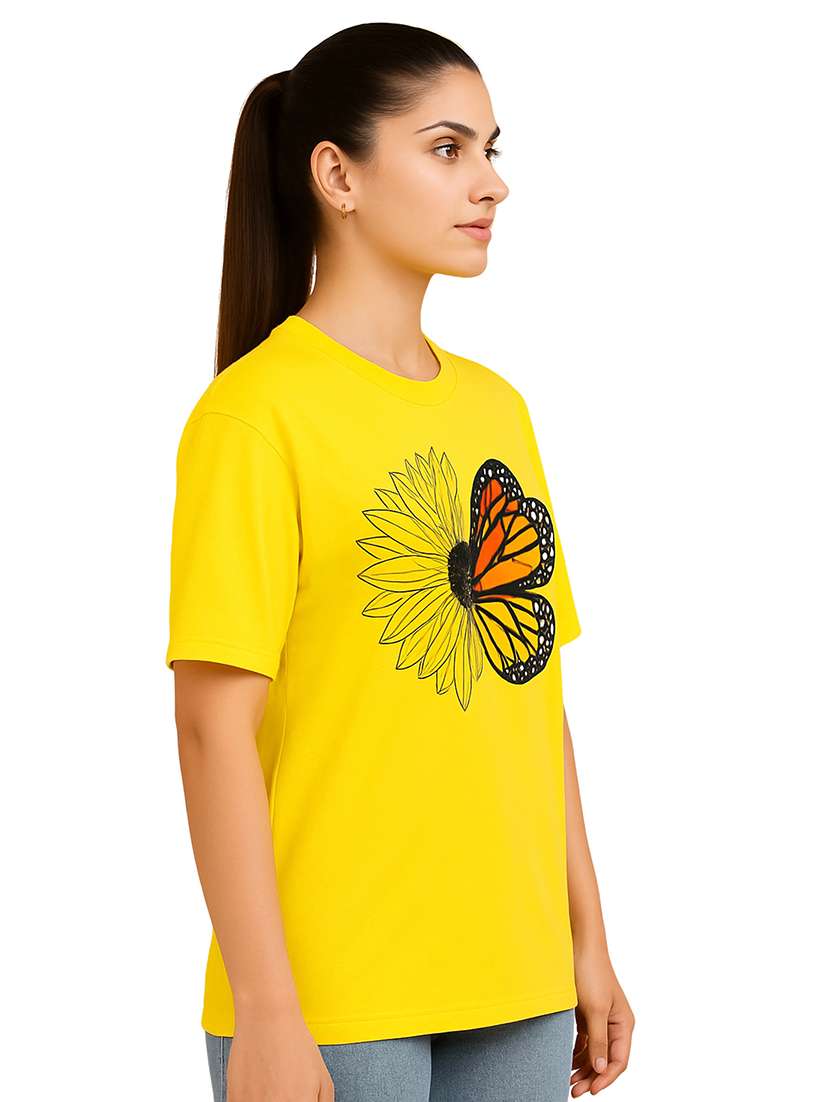 women printed short sleeve oversized t-shirt - 22026594 -  Standard Image - 1