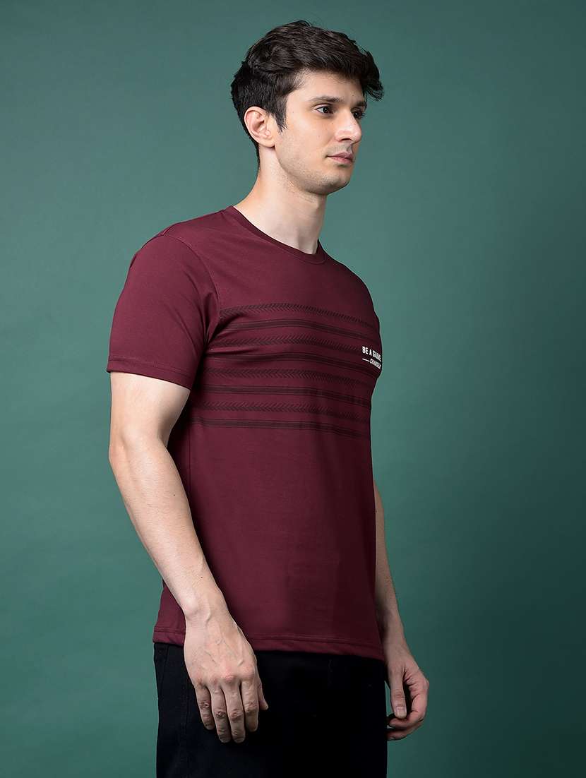 men chest print short sleeve regular fit t-shirt - 22026603 -  Standard Image - 1
