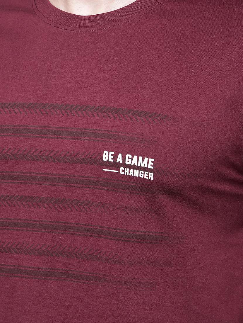 men chest print short sleeve regular fit t-shirt - 22026603 -  Standard Image - 4