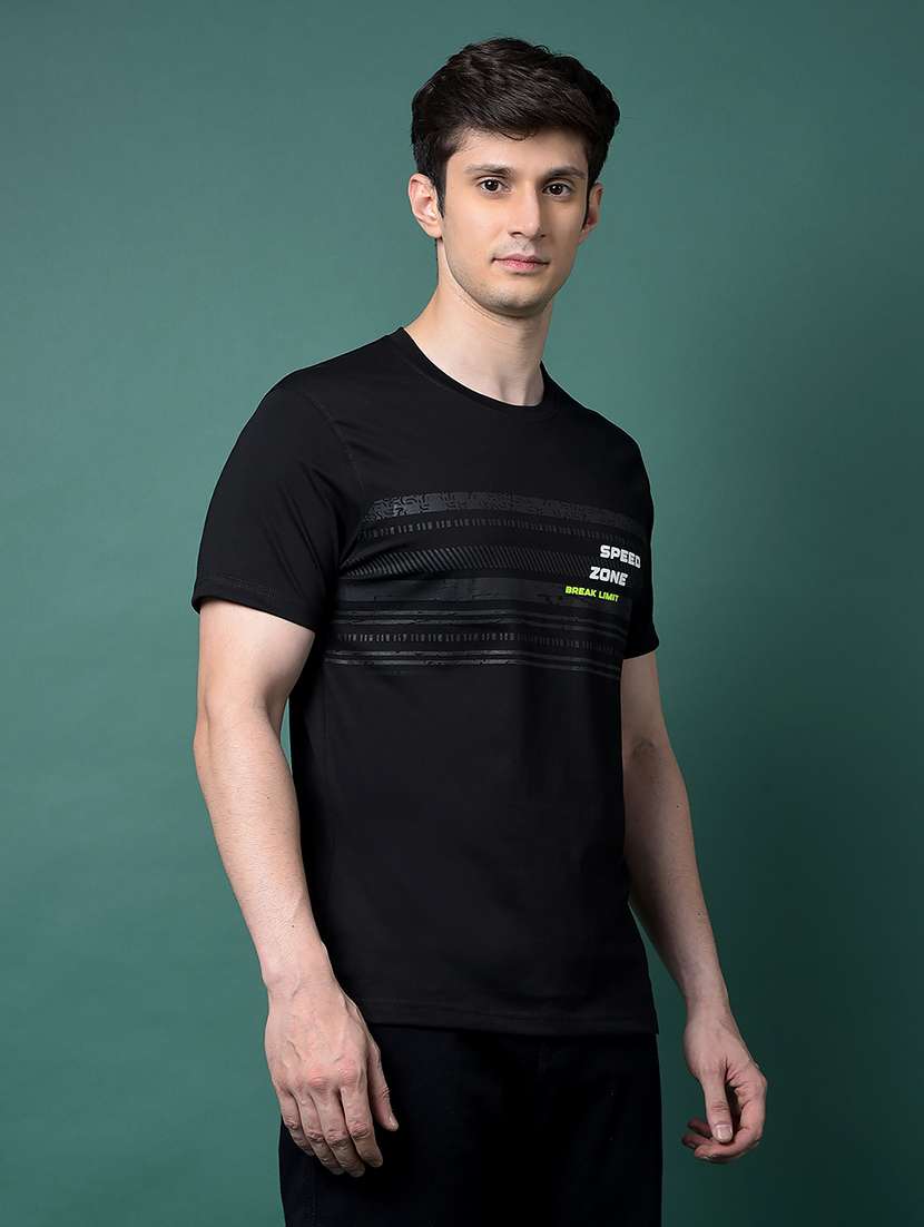 men pack of 2 printed short sleeve regular fit t-shirt - 22026605 -  Standard Image - 1