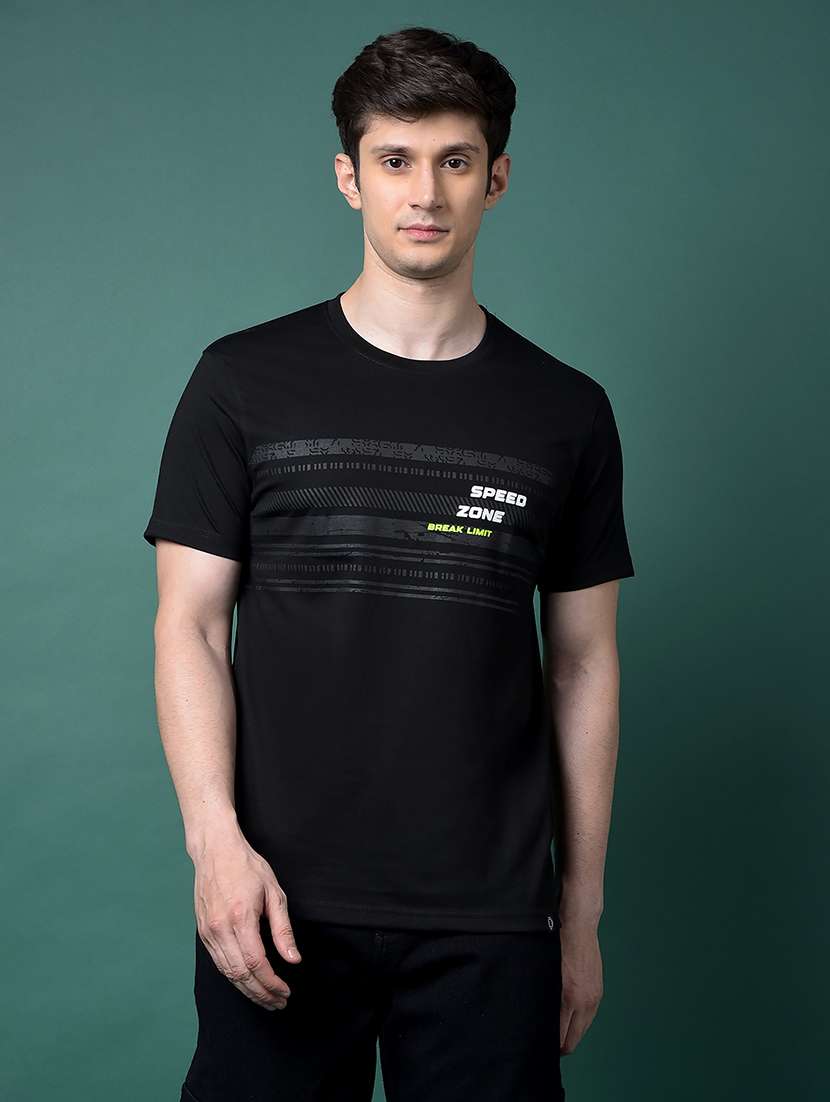 men pack of 3 printed short sleeve regular fit t-shirt - 22026609 -  Standard Image - 1