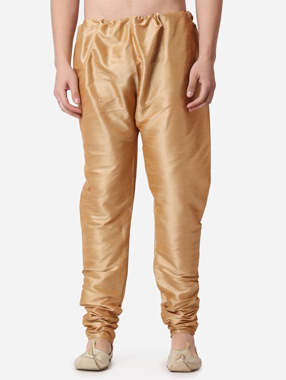 men mandarin neck kurta churidar ethnic wear set - 22026663 -  Standard Image - 4