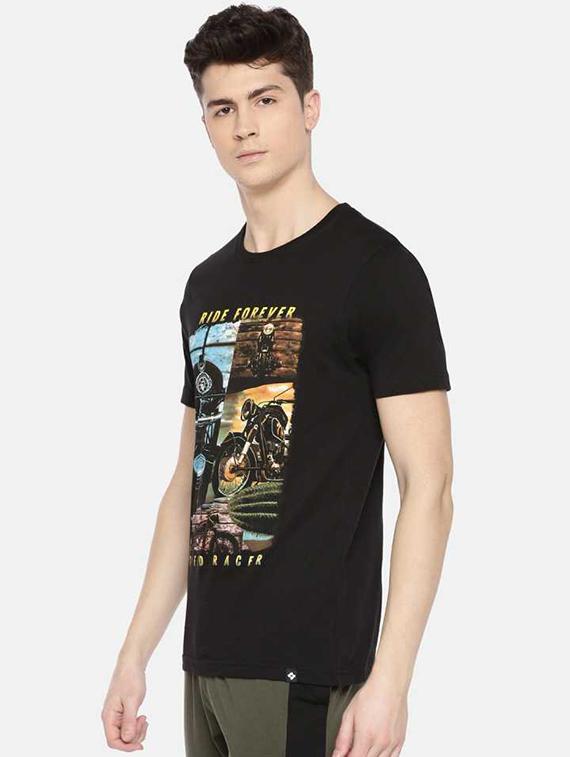 men front print short sleeve regular fit t-shirt - 22026964 -  Standard Image - 1