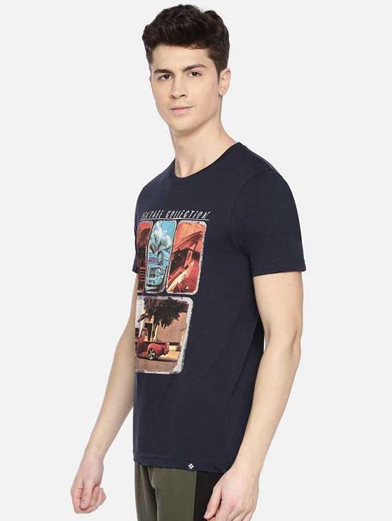 men pack of 2 graphic printed short sleeve regular fit t-shirt - 22026970 -  Standard Image - 1