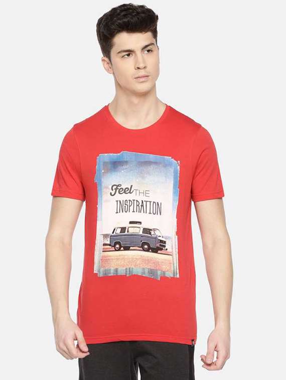men pack of 2 graphic printed short sleeve regular fit t-shirt - 22026972 -  Standard Image - 1