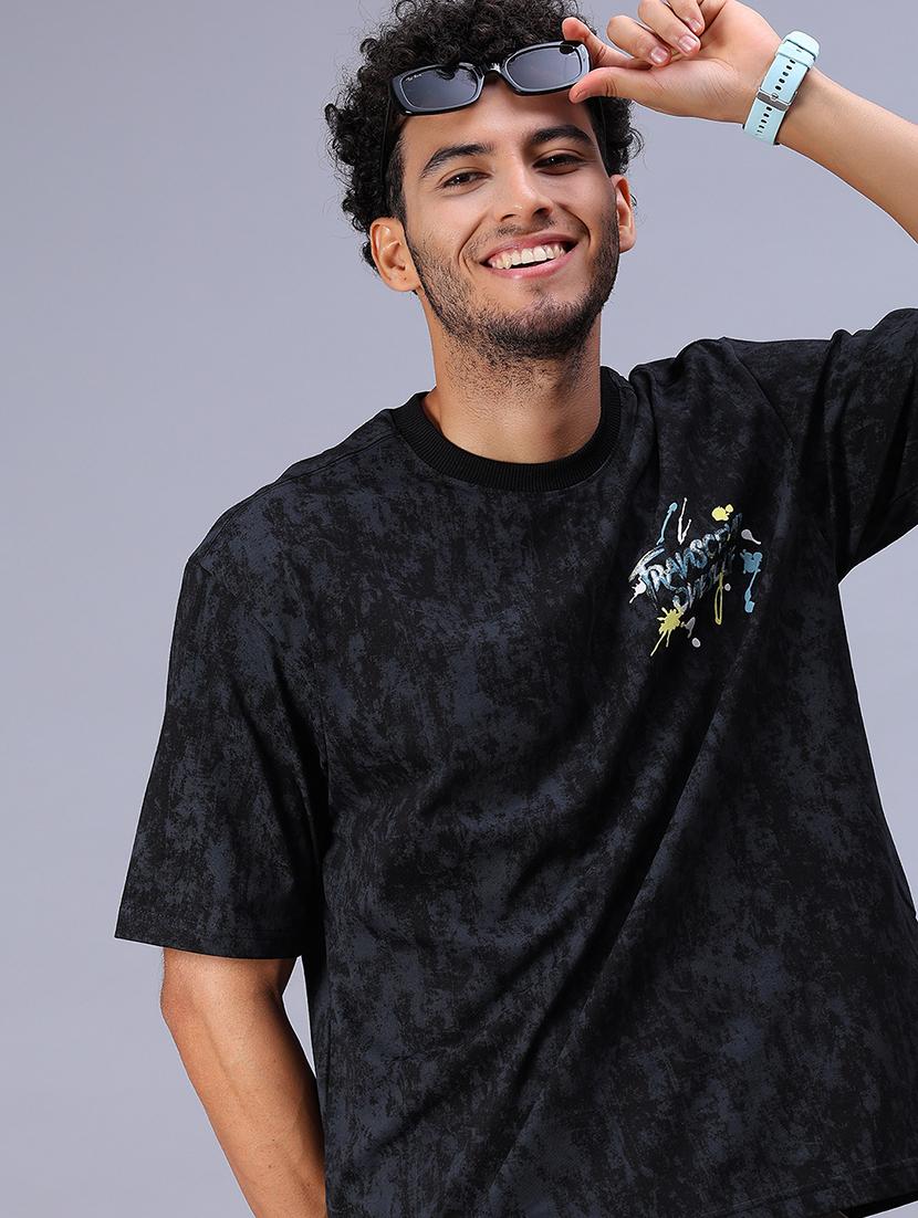 men printed short sleeve loose fit t-shirt - 22026980 - Zoom Image - 0