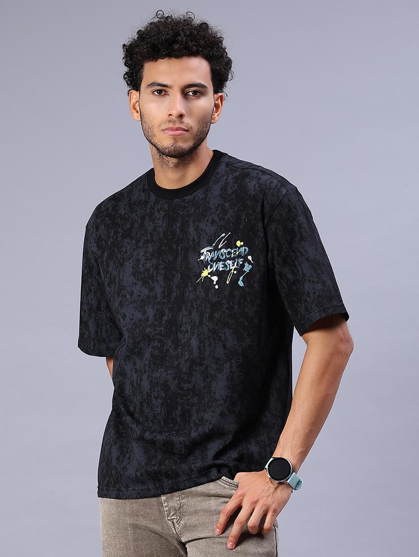 men printed short sleeve loose fit t-shirt - 22026980 - Standard Image - 1