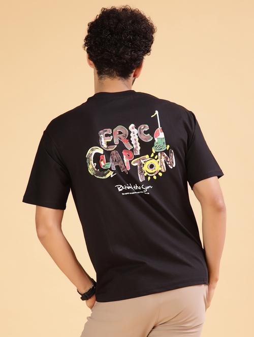 men front & back print round neck regular fit t-shirt - 22026981 - Standard Image - 0