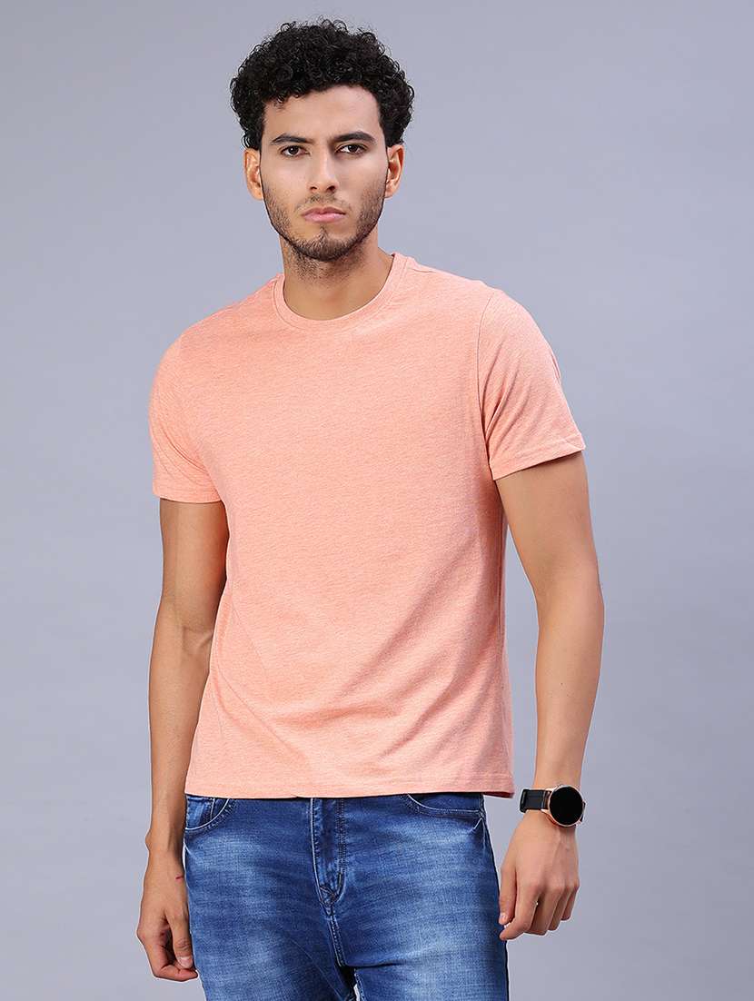 men solid short sleeve slim fit t-shirt - 22026983 -  Standard Image - 1