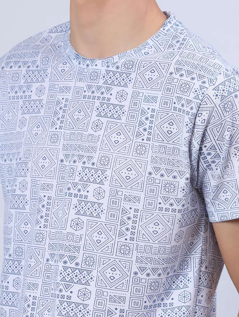 men printed short sleeve regular fit t-shirt - 22026988 -  Standard Image - 4