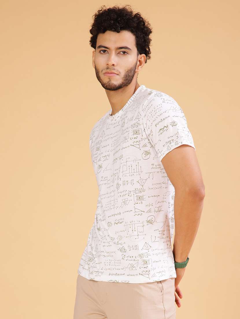 men printed short sleeve regular fit t-shirt - 22026989 -  Standard Image - 1