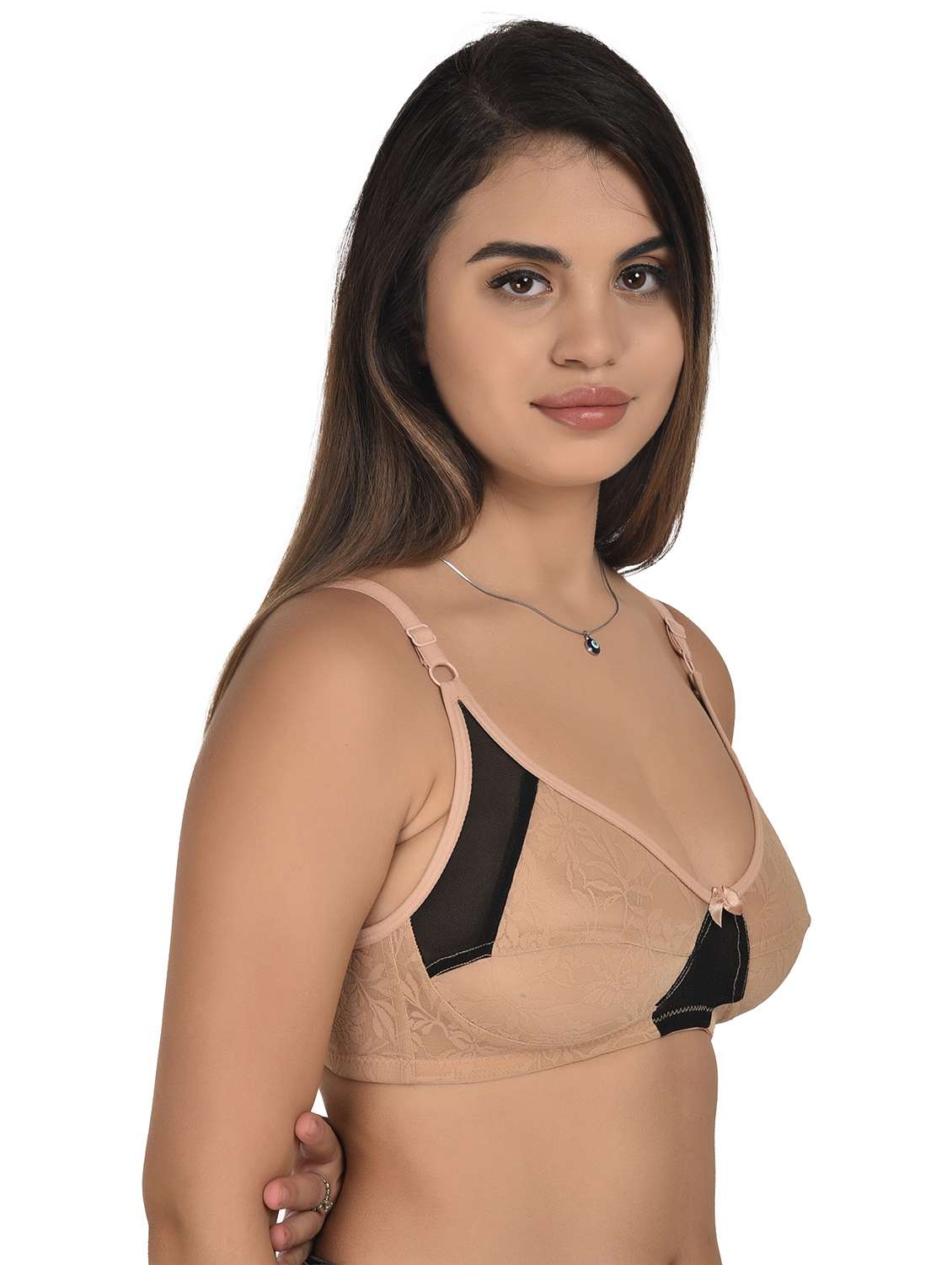multi colored cotton tshirt bra - 22027059 -  Standard Image - 1