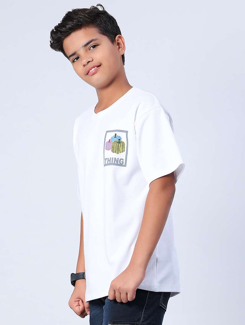 boys printed short sleeve relaxed fit t-shirt - 22027060 -  Standard Image - 1