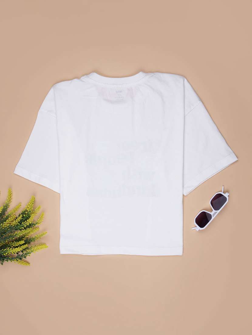 girls printed short sleeve regular fit t-shirt - 22027093 -  Standard Image - 1