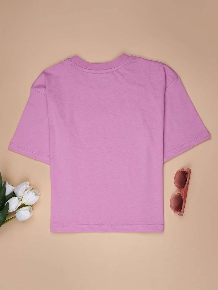 girls printed short sleeve regular fit tee - 22027095 -  Standard Image - 1