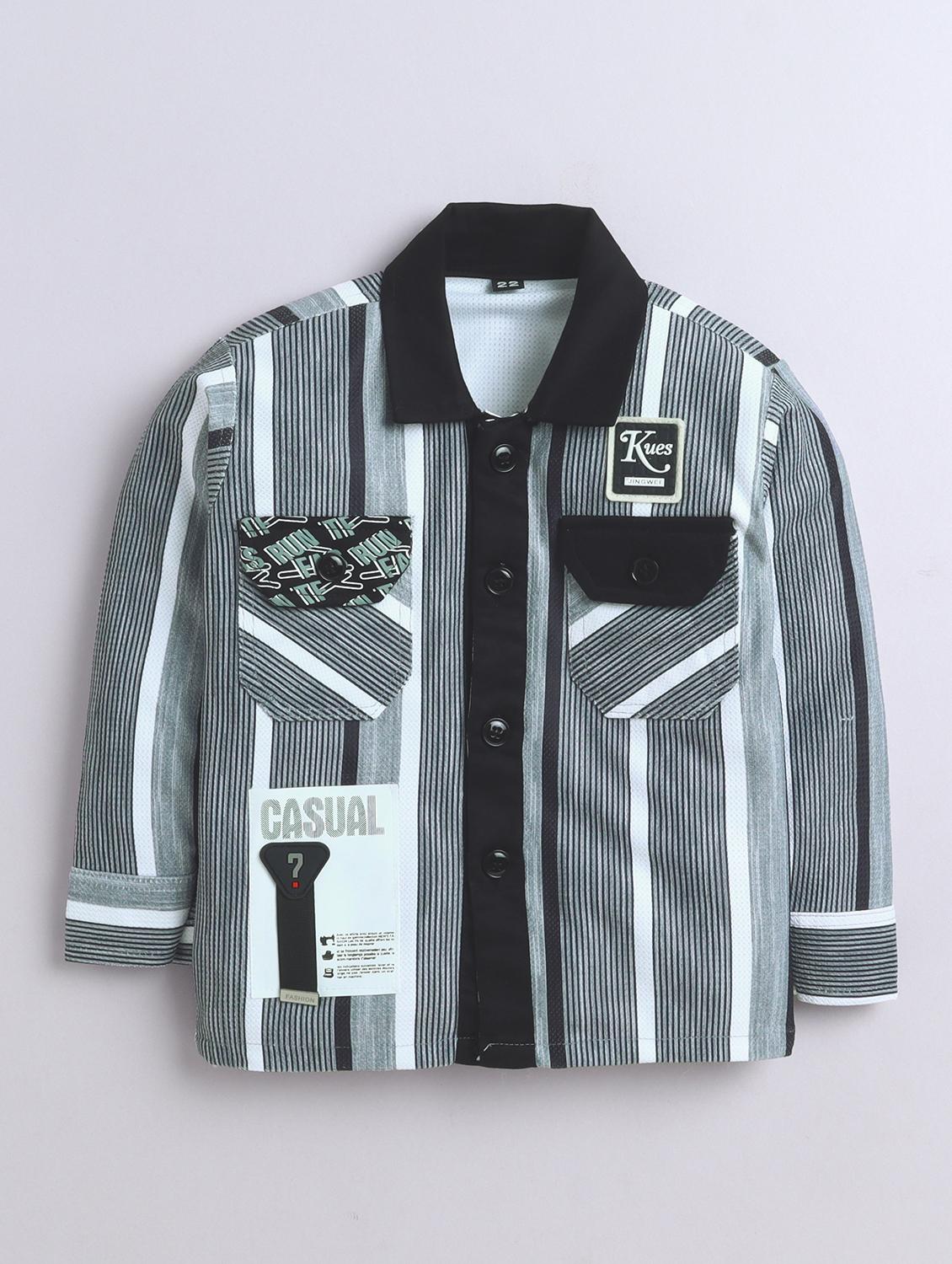 boys striped long sleeve full length set  - 22027100 -  Standard Image - 1