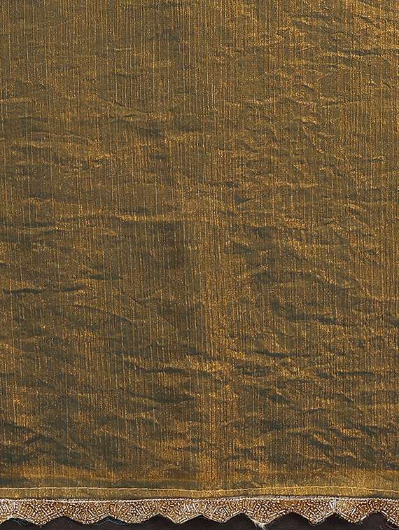 women solid with bordered embellished saree with blouse - 22027119 -  Standard Image - 4