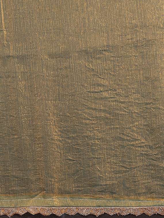 women solid with bordered embellished saree with blouse - 22027123 -  Standard Image - 4