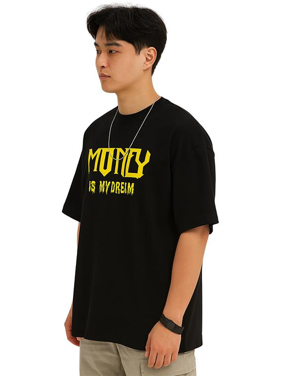 men back & front print short sleeve oversized t-shirt - 22027429 -  Standard Image - 1