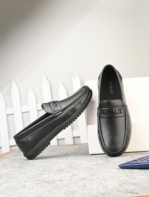 men black slip on loafer - 22027433 -  Standard Image - 0