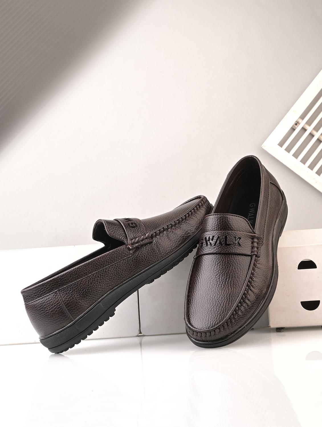 men brown slip on loafer - 22027434 -  Zoom Image - 0