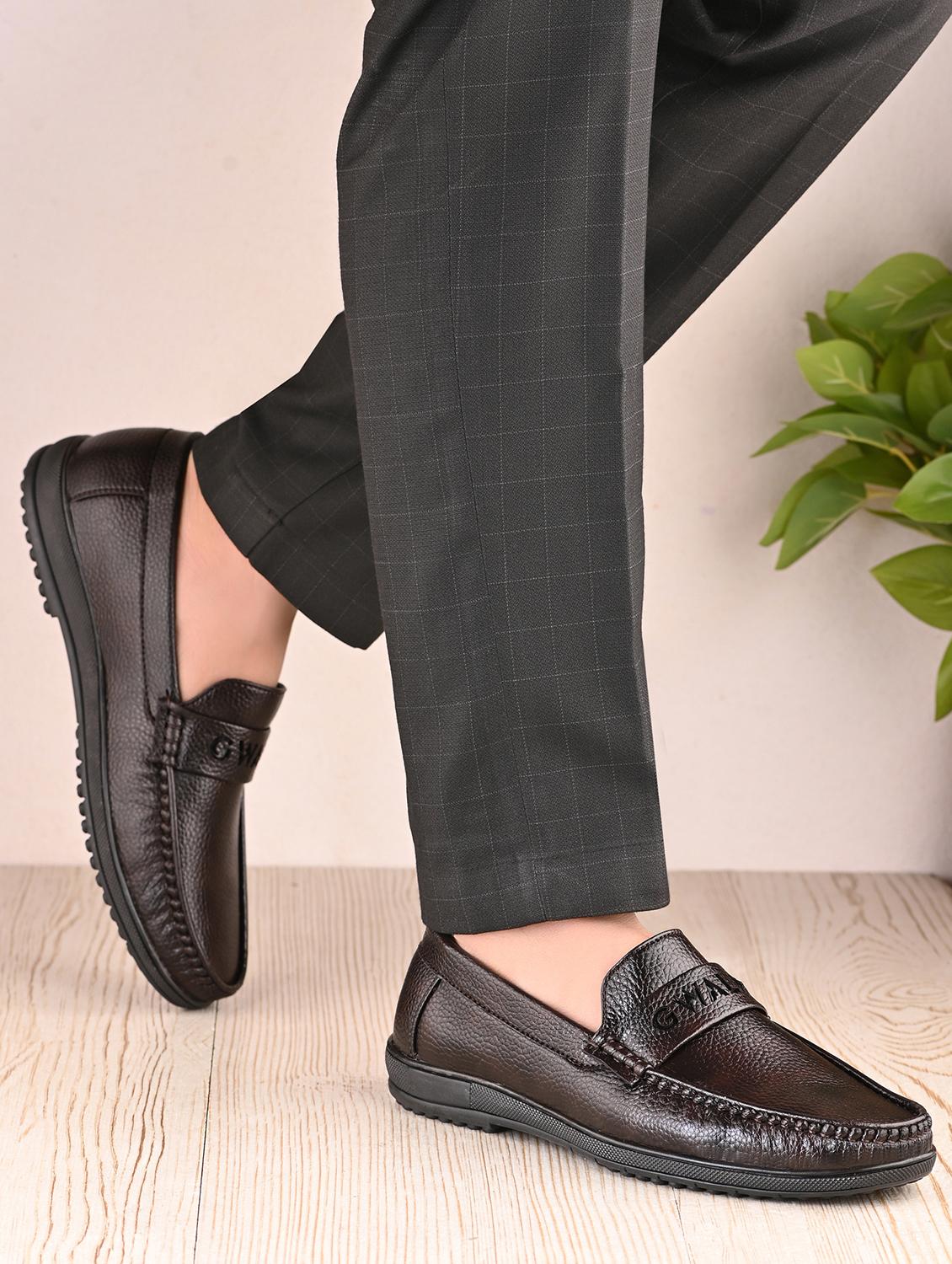 men brown slip on loafer - 22027434 - Standard Image - 1