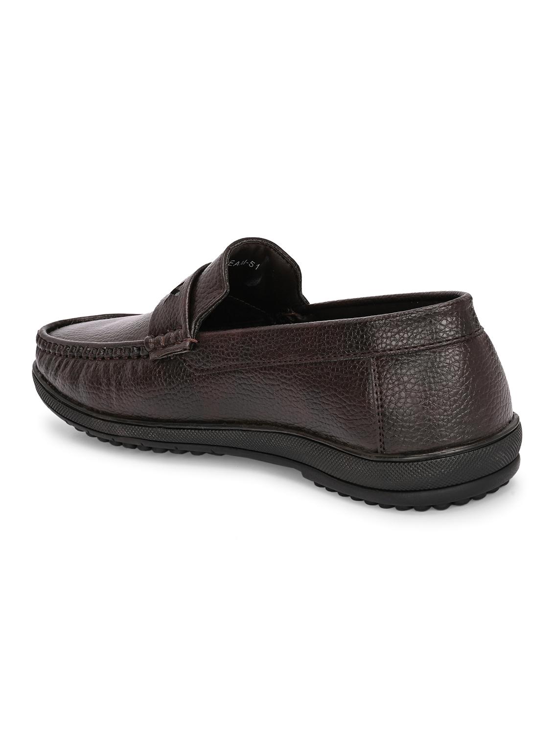 men brown slip on loafer - 22027434 - Standard Image - 4