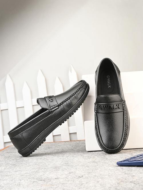men black slip on loafer - 22027435 - Standard Image - 0