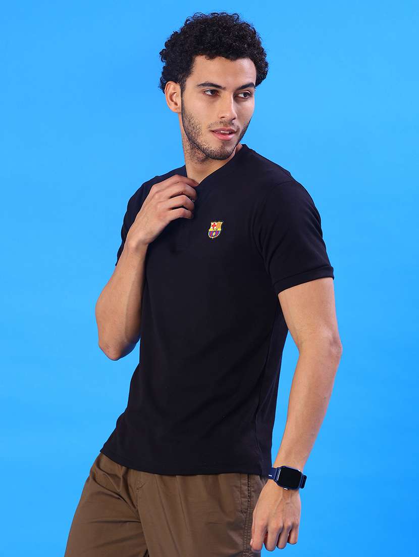 men solid short sleeve regular fit t-shirt - 22027783 -  Standard Image - 1