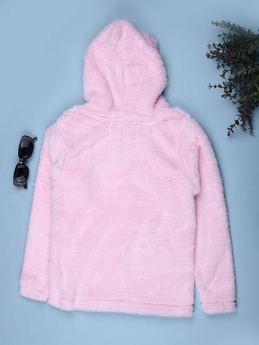 girls solid long sleeve sweatshirt - 22027912 -  Standard Image - 1