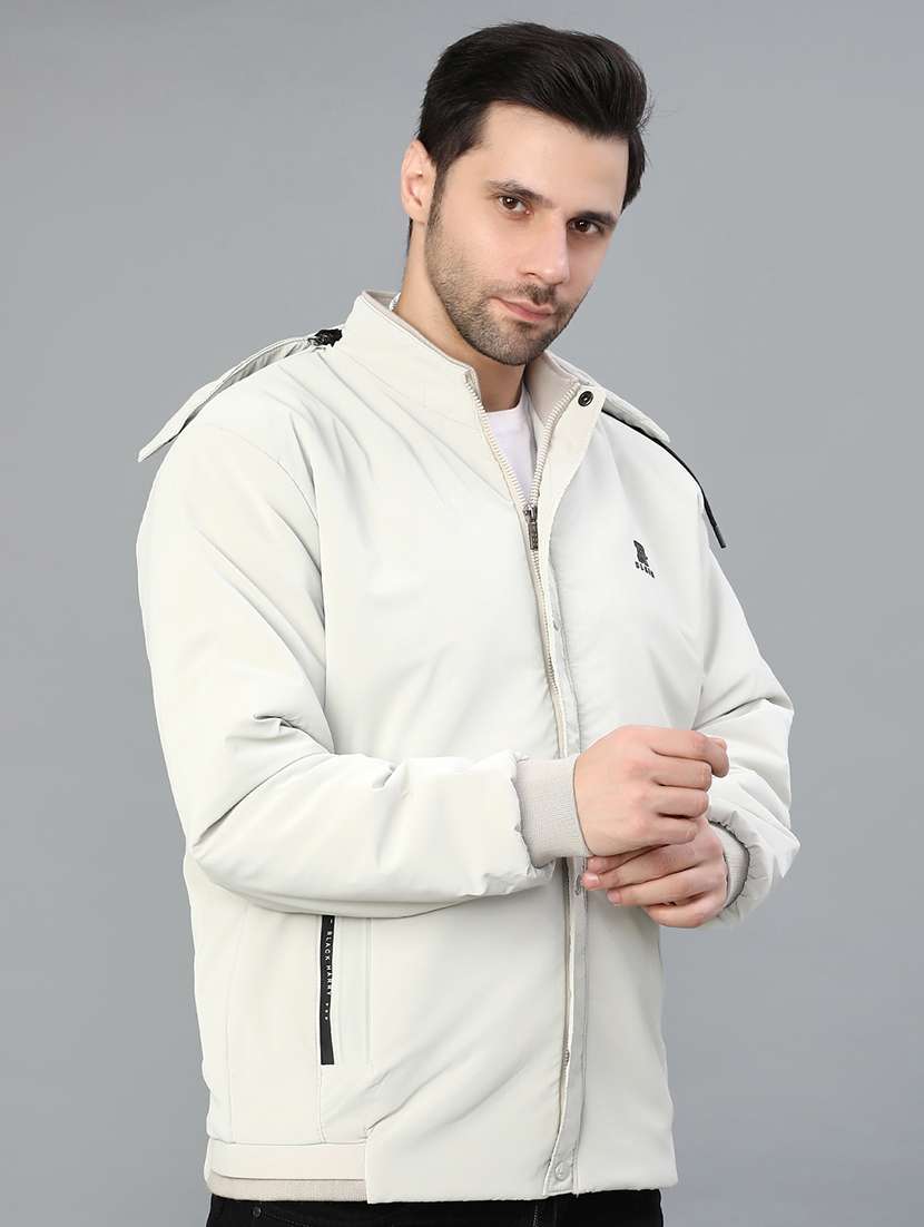 men solid long sleeve lightweight bomber jacket - 22027924 -  Standard Image - 1