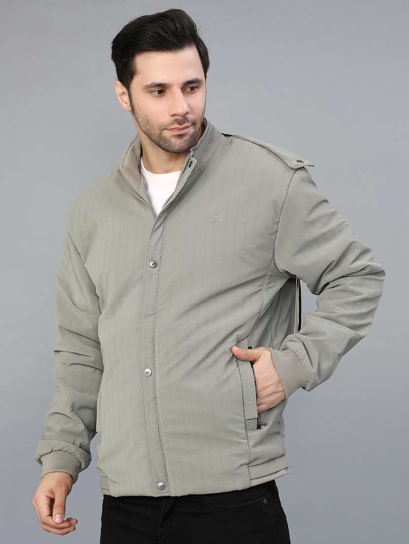 men striped long sleeve lightweight bomber jacket - 22027925 -  Standard Image - 1