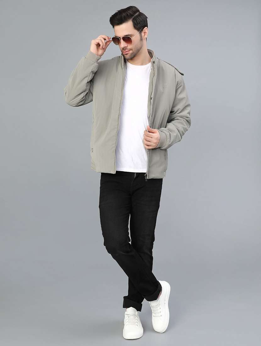 men striped long sleeve lightweight bomber jacket - 22027925 -  Standard Image - 4