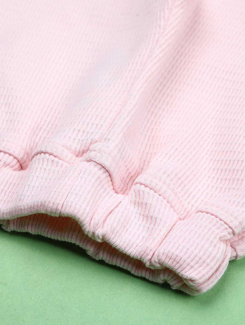 girls solid  round neck full length set - 22028033 -  Standard Image - 4