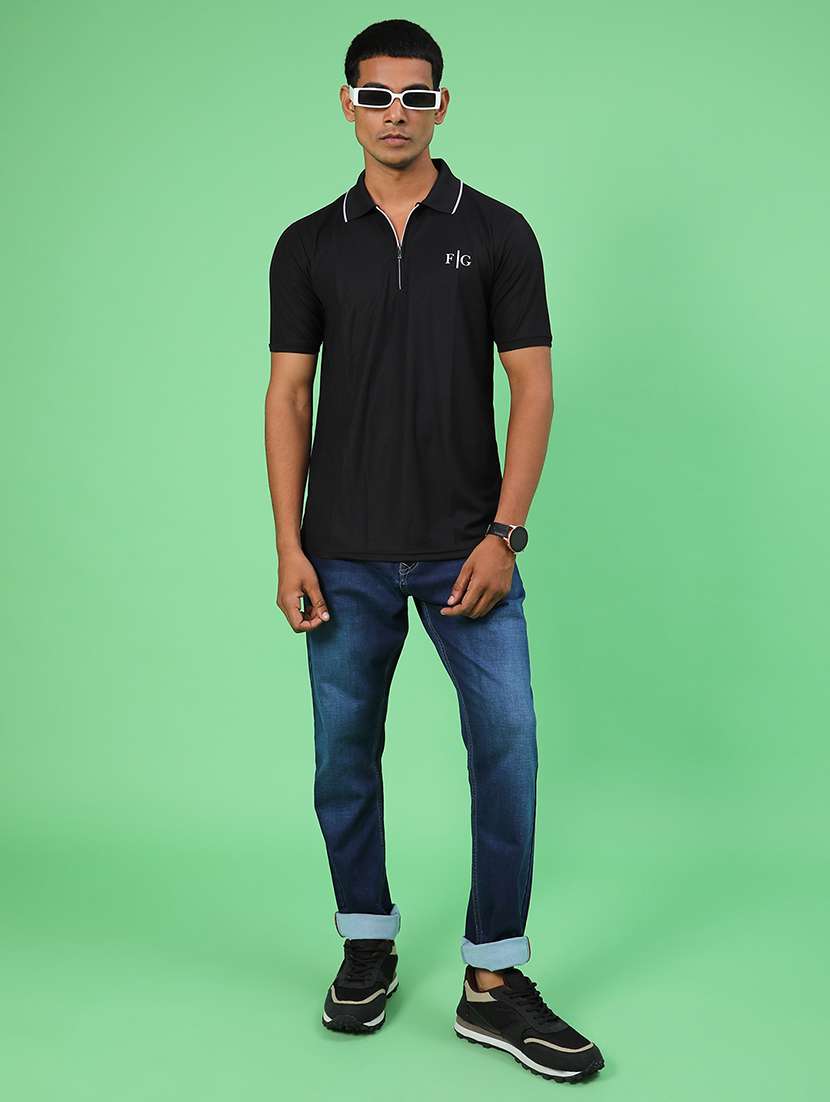 men solid short sleeve regular fit polo t-shirt - 22028048 -  Standard Image - 4