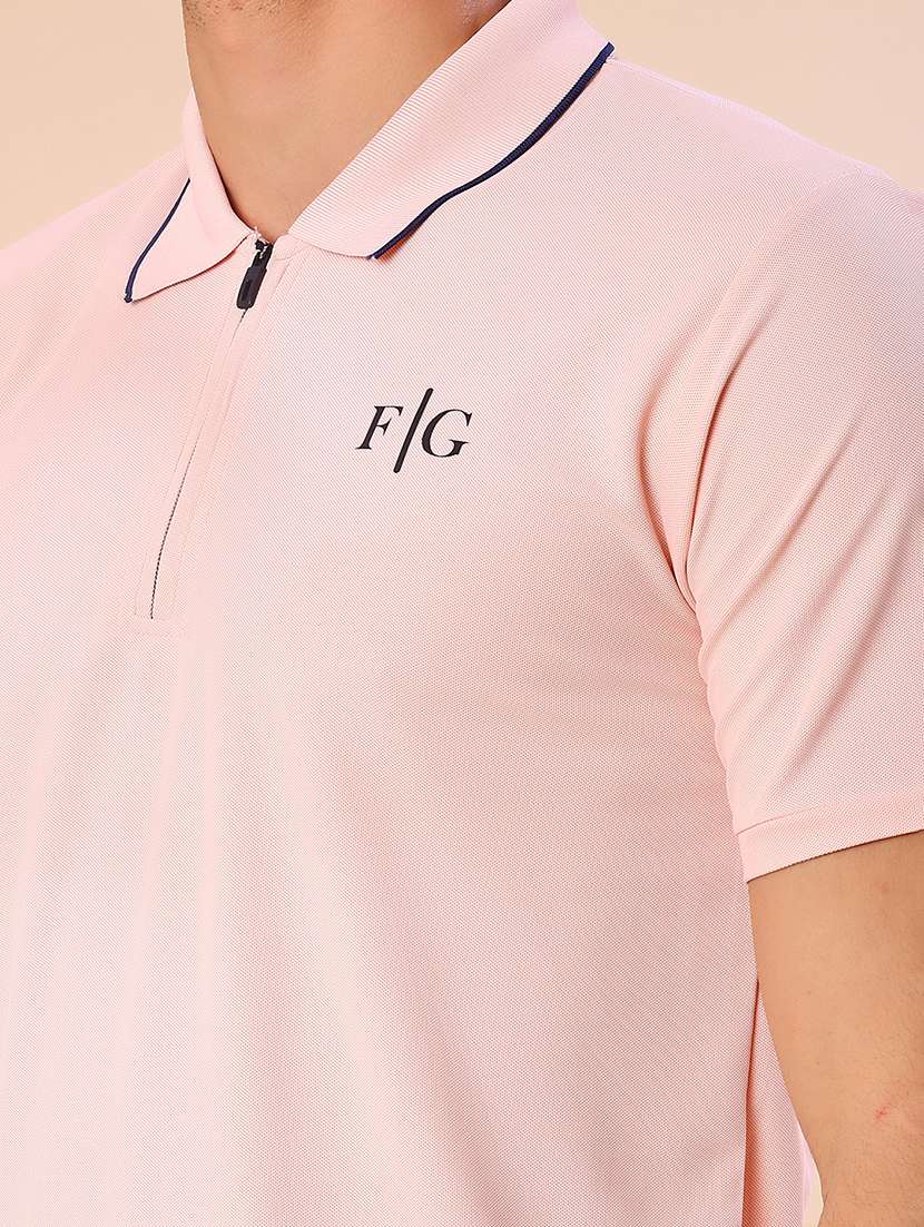 men solid short sleeve regular fit polo t-shirt - 22028054 -  Standard Image - 4