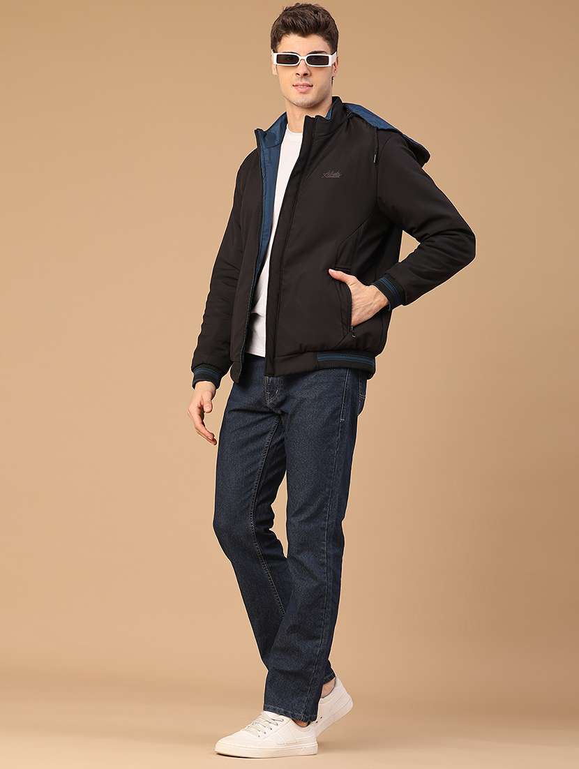 men solid long sleeve reversible bomber jacket - 22028232 -  Standard Image - 6