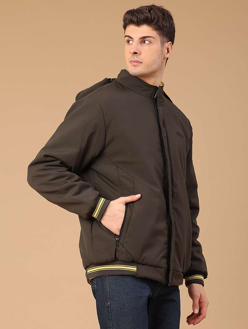 men solid long sleeve reversible bomber jacket - 22028233 -  Standard Image - 4