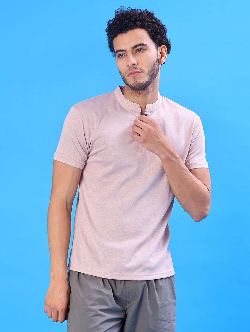 men solid short sleeve regular fit t-shirt - 22028294 -  Standard Image - 1