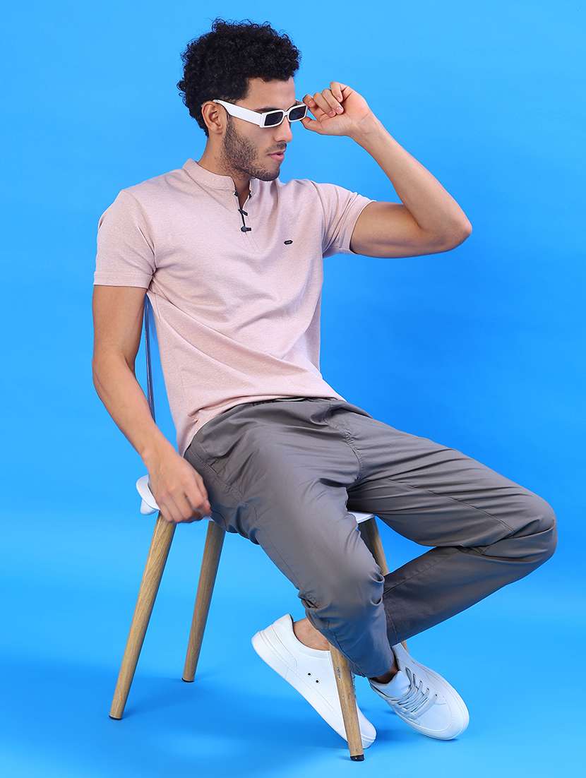 men solid short sleeve regular fit t-shirt - 22028294 -  Standard Image - 4