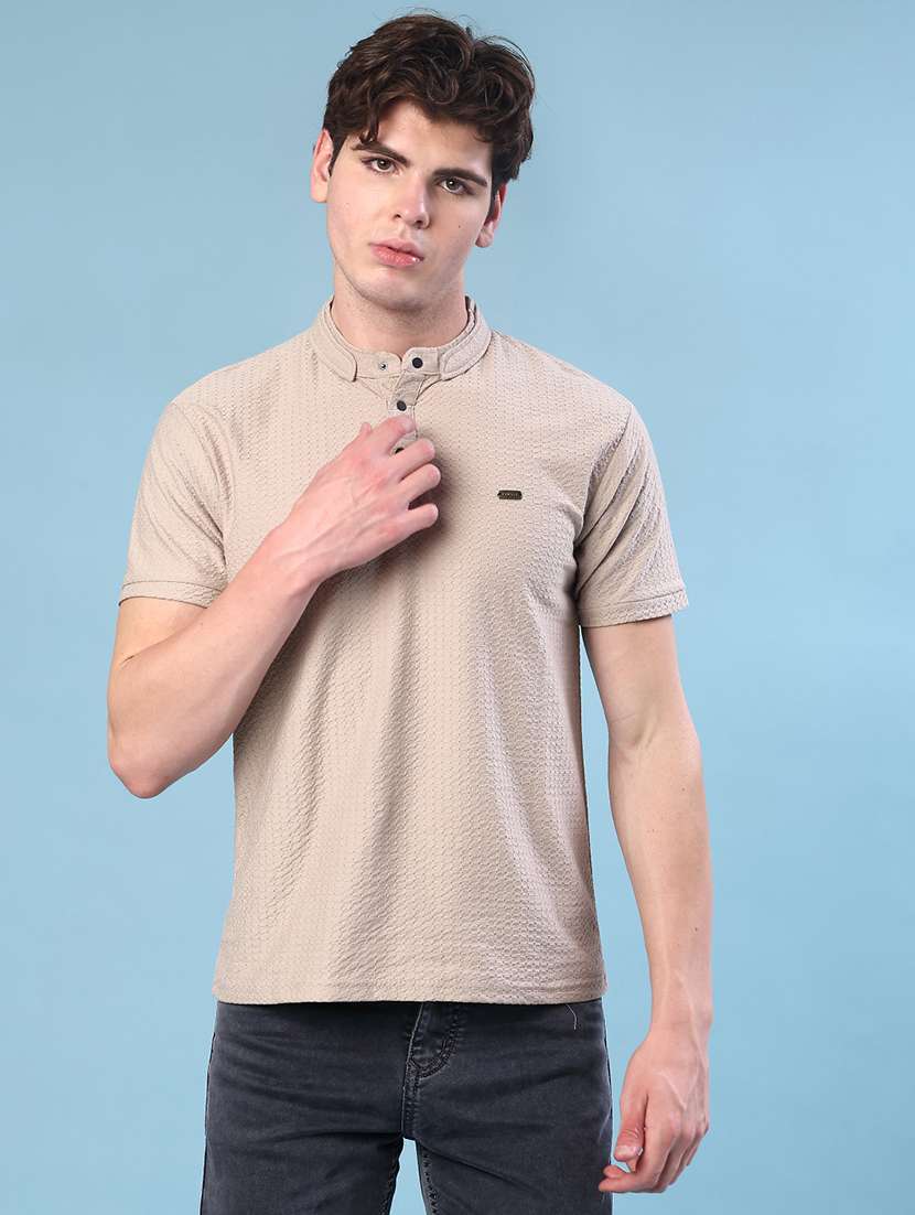 men solid short sleeve regular fit t-shirt - 22028324 -  Standard Image - 1