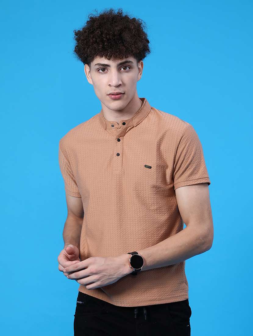 men solid short sleeve regular fit t-shirt - 22028325 -  Standard Image - 1