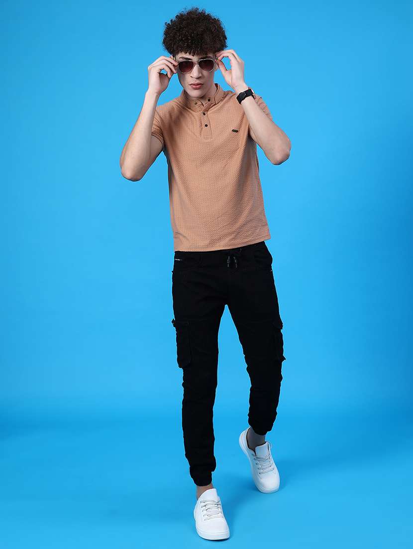 men solid short sleeve regular fit t-shirt - 22028325 -  Standard Image - 4