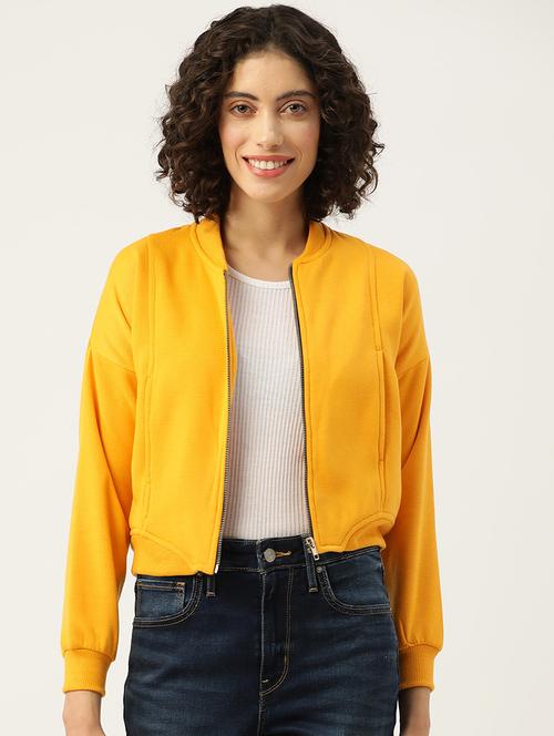 women solid long sleeve biker jacket - 22028348 - Standard Image - 0